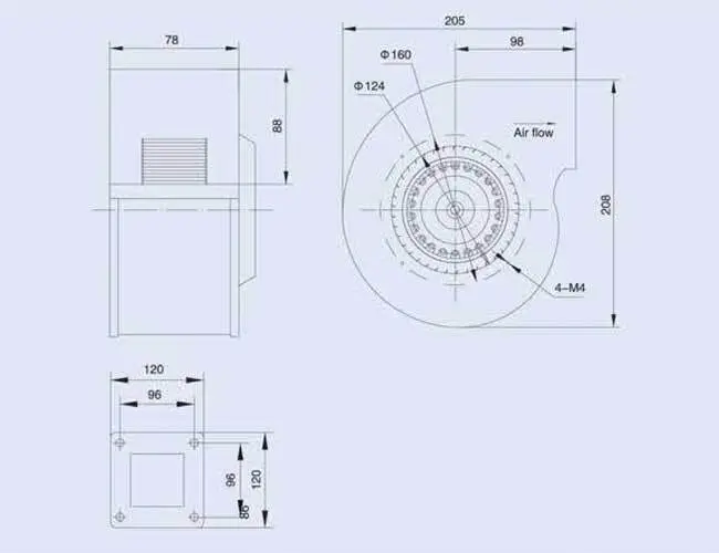 ابعاد جدول هواکش زیلابگ